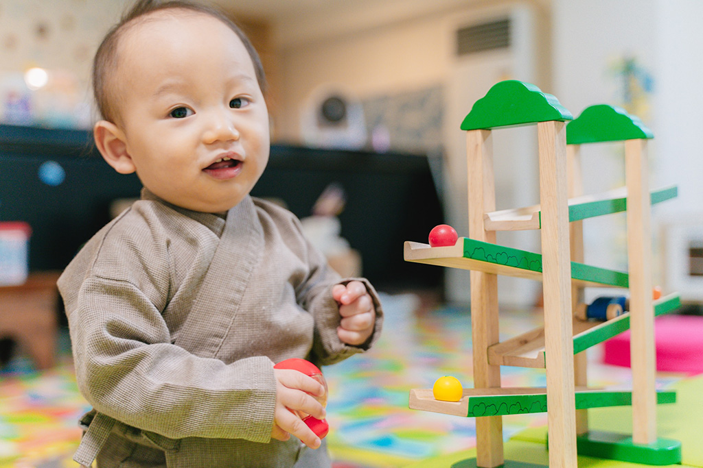 3歳未満を対象とした遊具を取り揃えた遊び場/季粋の宿 紋屋（千葉県／南房総市）