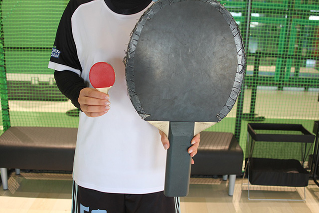 「ユーモア卓球」で使えるラケット！/神戸スーパースタジアム（兵庫県/神戸市）