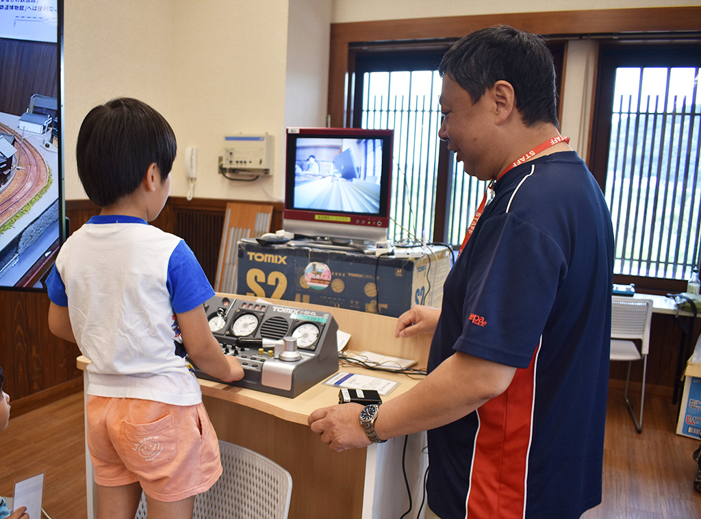 体験運転の様子/ゲージ鉄道模型公開運転会(京都府/八幡市)