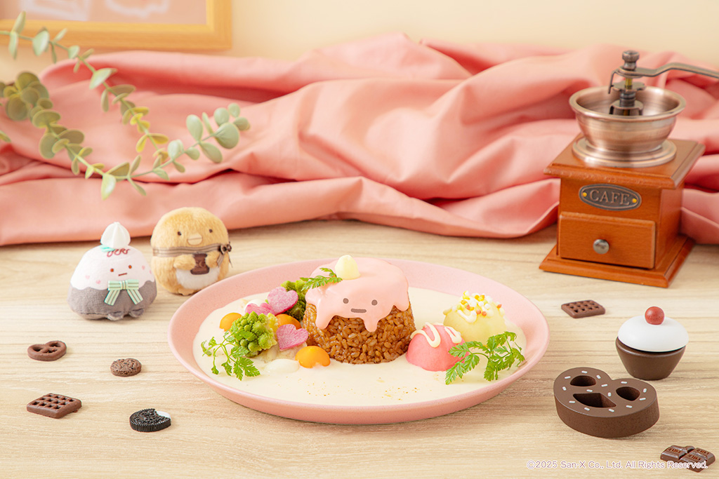 ピンクの可愛いクリームシチュー/すみっコぐらしカフェ～喫茶すみっコでチョコレートフェア～（東京都/豊島区）（愛知県/名古屋市）