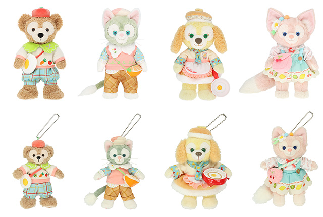 ぬいぐるみコスチューム(上段)とぬいぐるみバッジ(下段)/東京ディズニーシー(千葉県/浦安市)