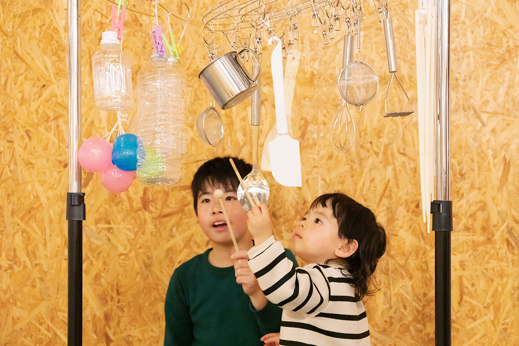 日用品で音を創り出す「音干し」/日常の音を、もっと面白く！ Let's! PLAY! SOUND with Audio-Technica（東京都/立川市）