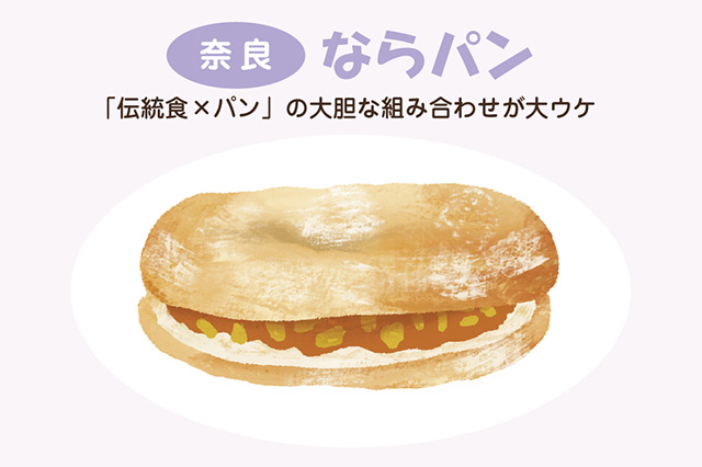 奈良:ならパン(イラスト)