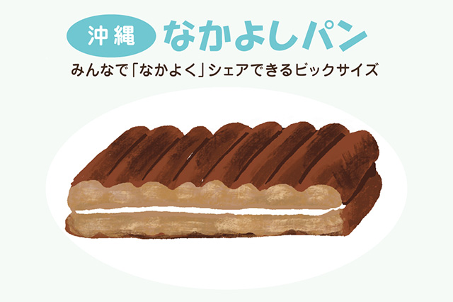 沖縄:なかよしパン(イラスト)