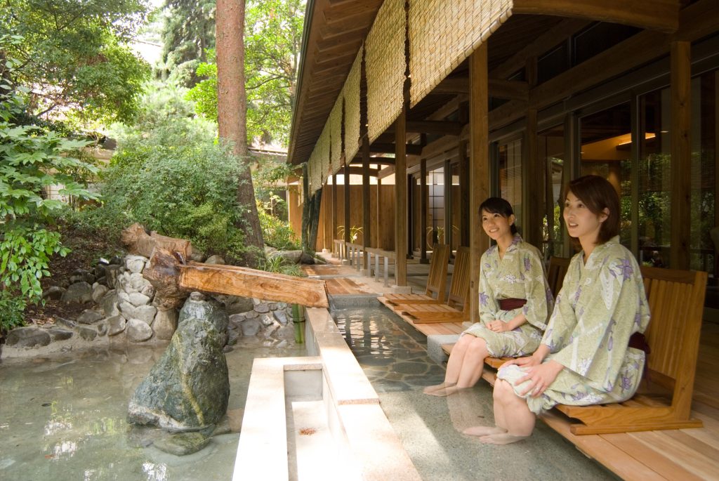 足湯/下部ホテル（山梨県／身延町）