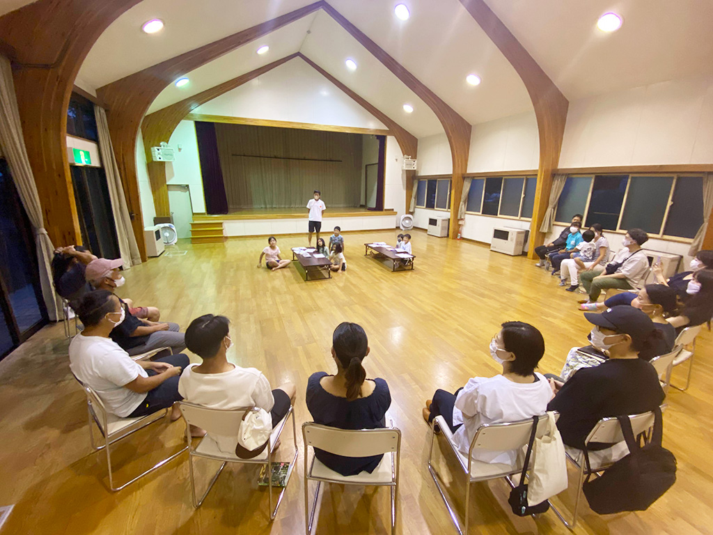 体験発表会と懇親会│ポケマルおやこ地方留学