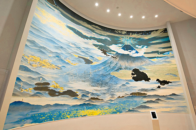 画家・山口晃氏の『冨士北麓参詣曼荼羅』の展示/富士急行