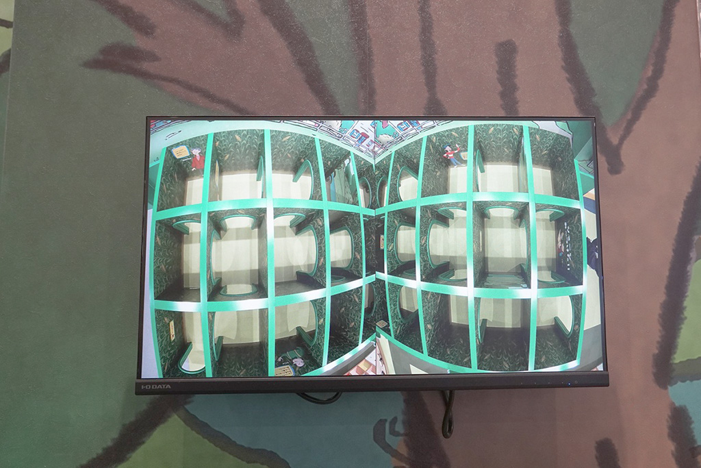 レンキンス農場のあっちこっち迷路横にあるモニター/おさるのジョージ わくわくアドベンチャー 奈良橿原店(奈良県/橿原市)