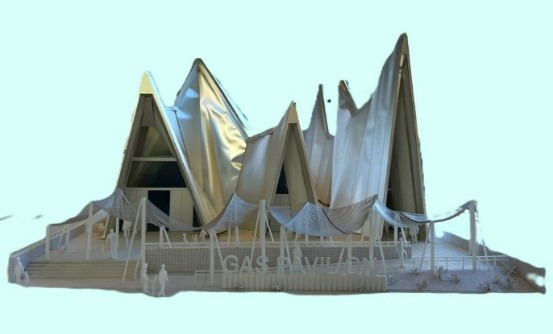 大阪・関西万博ガスパビリオン模型/春イベント　きみが考える未来ってなーに?（東京都/江東区）