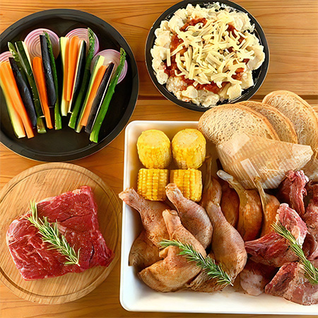 ワンランク上の「プレミアムBBQ」（写真は4人前）/堺原池BBQ matoi（大阪府/堺市）