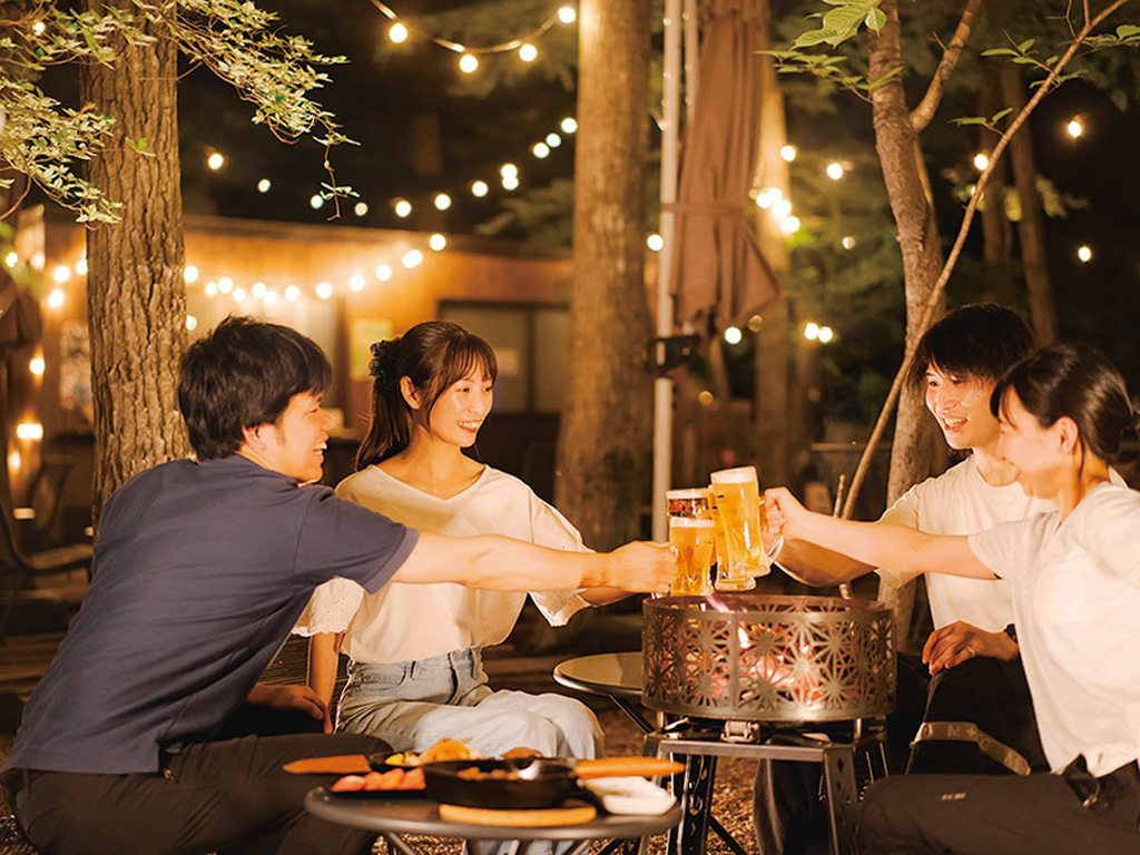 グランピングカフェ＆バー"たき火"/ジャイロライドパーク（栃木県/那須塩原市）
