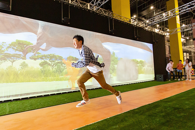 9種類の猛獣たちと10mの超短距離走で対決！／VS PARKイオンモール新利府 南館店