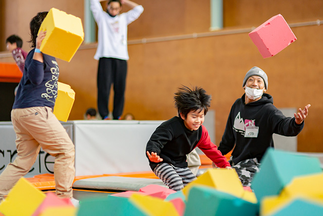 子どもたちに大人気のトランポリン／HakuBounce