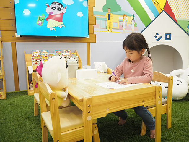 休憩専用のスペース/クレヨンしんちゃん オラの あそべるゆめぱ～く くずは（大阪府/枚方市）