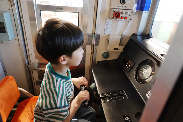 運転体験の様子/京王れーるランド（東京都/日野市）