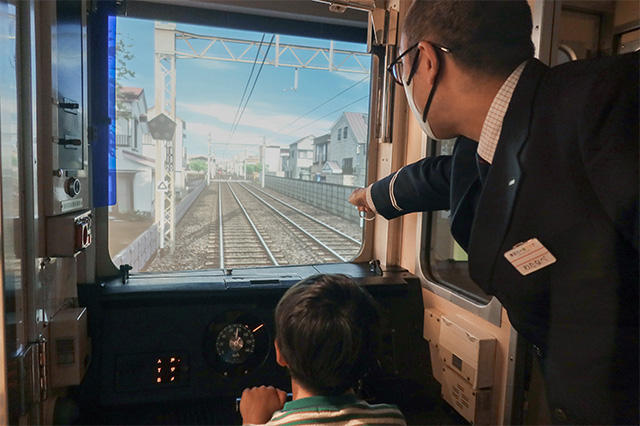 運転体験の様子/京王れーるランド（東京都/日野市）