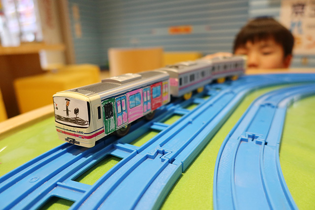 限定のオリジナルキットで作ったペイントトレイン/京王れーるランド（東京都/日野市）