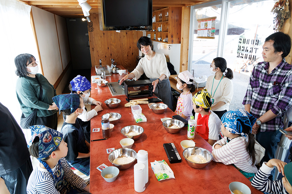 ベーグルづくりワークショップの様子