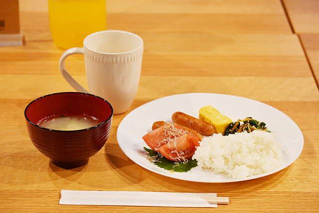「快生館」朝食/ポケマルおやこ地方留学（福岡県/古賀市）