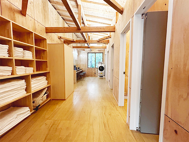 シャワー棟の内部/BUB RESORTつくば（茨城県/つくば市）