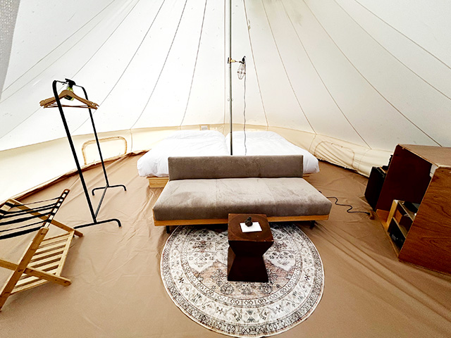 ベルテントの室内/BUB RESORTつくば（茨城県/つくば市）