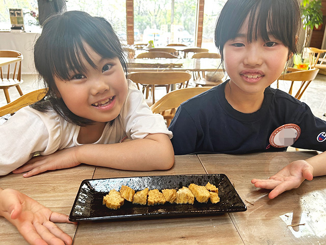 こも豆腐づくり体験の様子/BUB RESORTつくば（茨城県/つくば市）/BUB RESORTつくば（茨城県/つくば市）