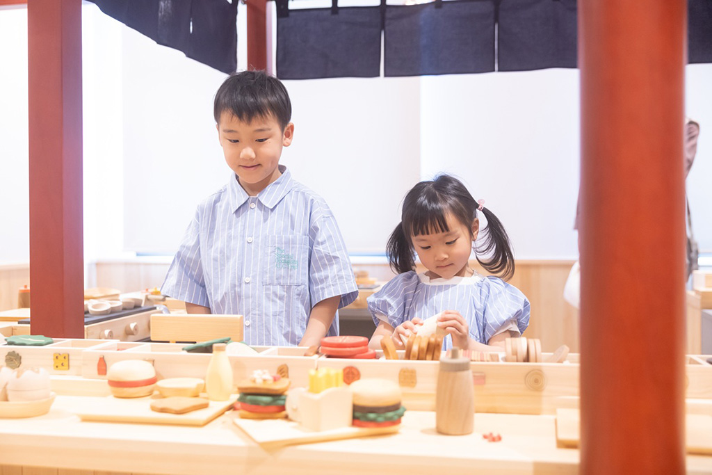 うまいもん小路のごっこあそび/奈良おもちゃ美術館(奈良県/三郷町)