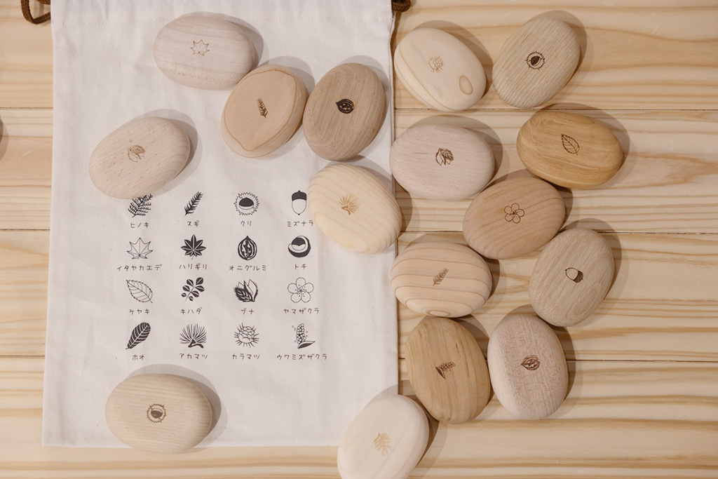 「まあるいつみmini」各700円、16個セット9000円/奈良おもちゃ美術館(奈良県/三郷町)