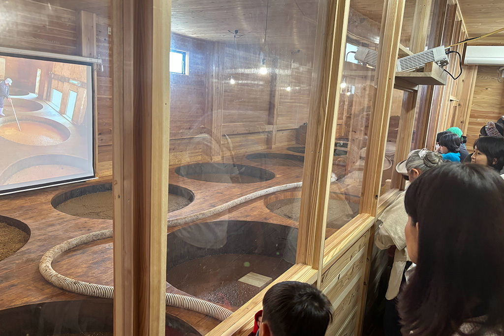 醤油作り見学の様子/弓削多醬油（埼玉県）