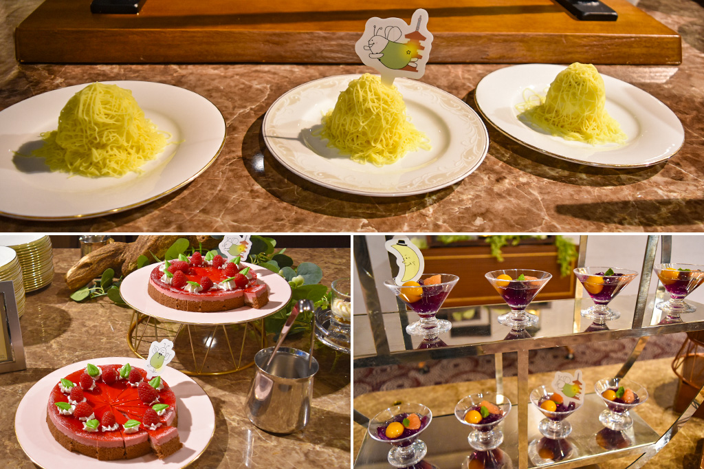 デザートもいっぱいのビュッフェ／ホテル椿山荘東京