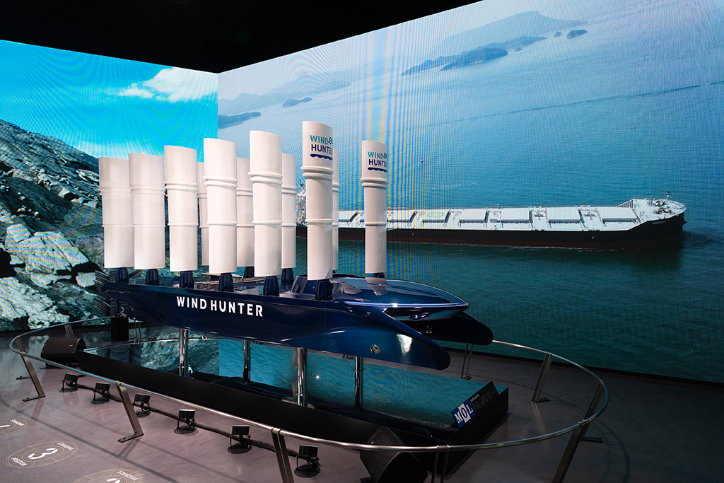 商船三井のブース「WIND VISION」│「未来の都市」パビリオン/大阪・関西万博（大阪府/大阪市）