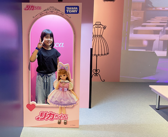 リカちゃん おえかきデザインコレクションフォトスポット/タカラトミープラネット ららぽーと安城(愛知県/安城市)