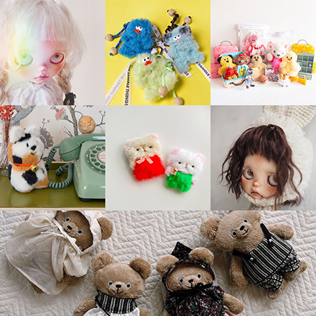 全国ポップアップ展開をする人形たち/いいね！からつながるマーケット Instars Vol.15（東京都/渋谷区）