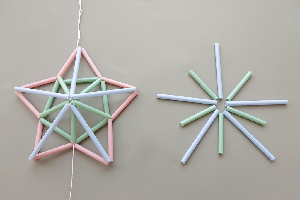 立体的な星の作り方／自由研究-工作-ヒンメリ