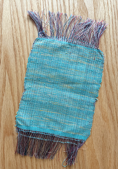 手作りの花瓶敷き/手織り上田紬　小岩井紬工房（長野県/上田市）