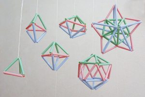 ヒンメリの多面体や星の作り方は?100均のストローで簡単!子どもの自由研究に!
