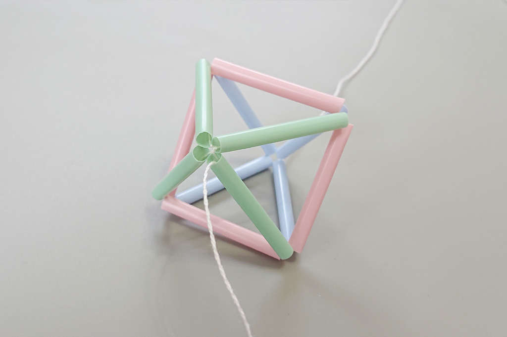 正八面体の完成／自由研究-工作-ヒンメリ