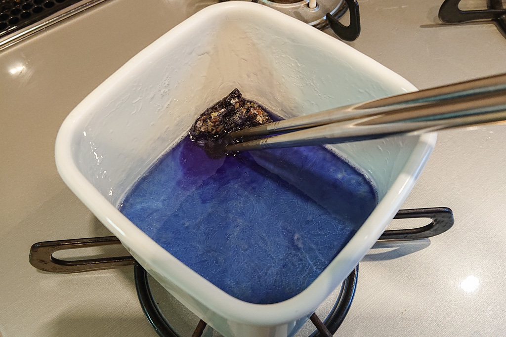 バタフライピーの青を出す／自由研究-琥珀糖-実験-お菓子作り