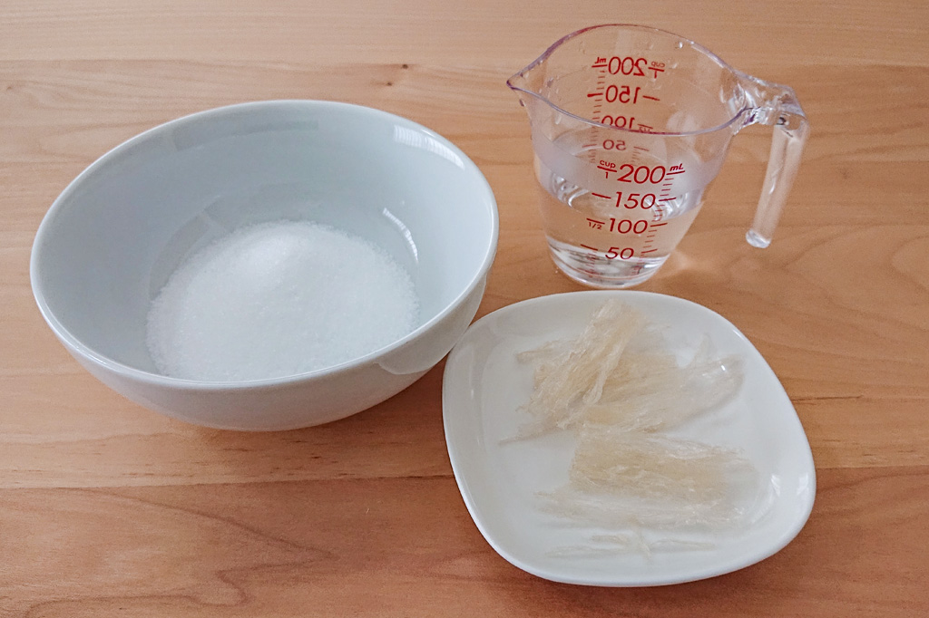 寒天と砂糖の作りやすい分量は／自由研究-琥珀糖-料理-お菓子作り