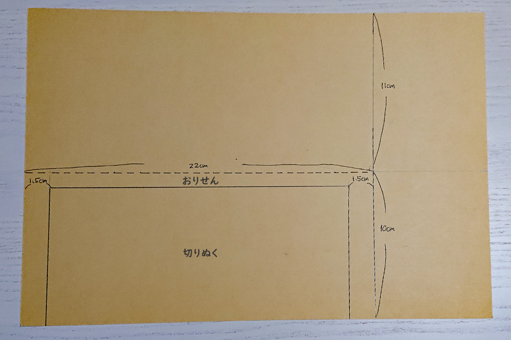 簡単なフレームの展開図／スライド式万年カレンダーの作り方