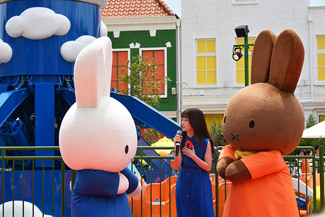 ミッフィー＆メラニーと橋本環奈さん/ハウステンボス（長崎県/佐世保市）