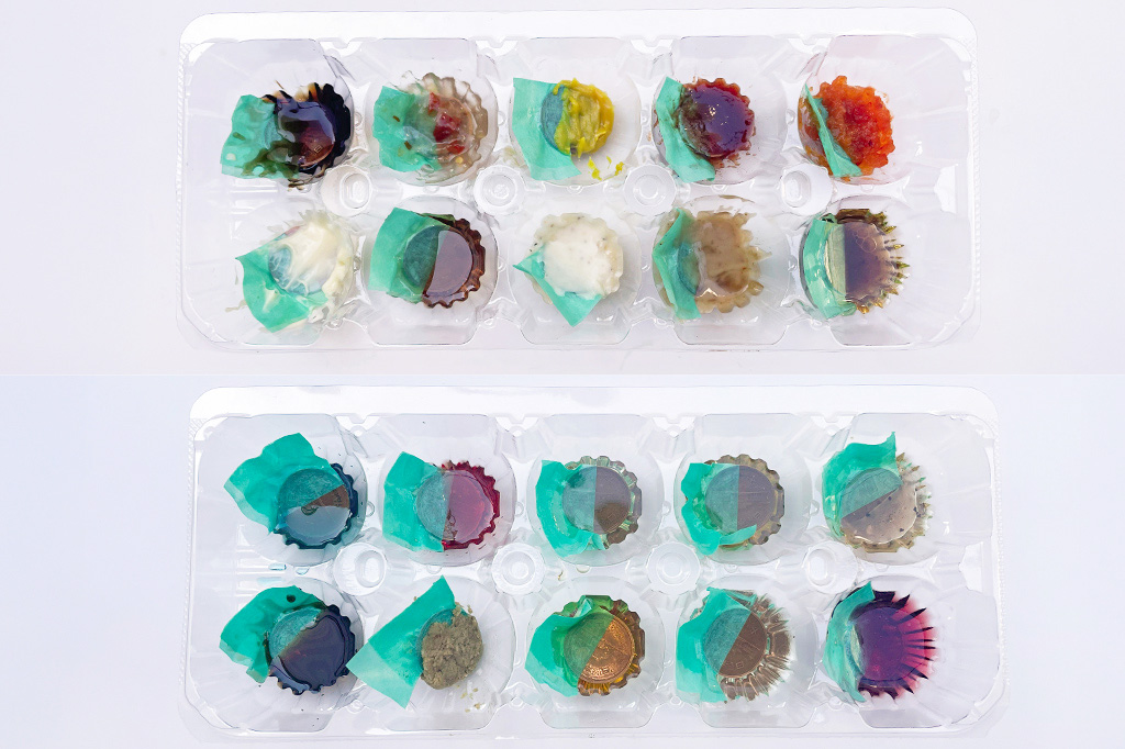 アレンジ1：マスキングテープを使う│【自由研究】10円玉が一番ピカピカになる調味料は？