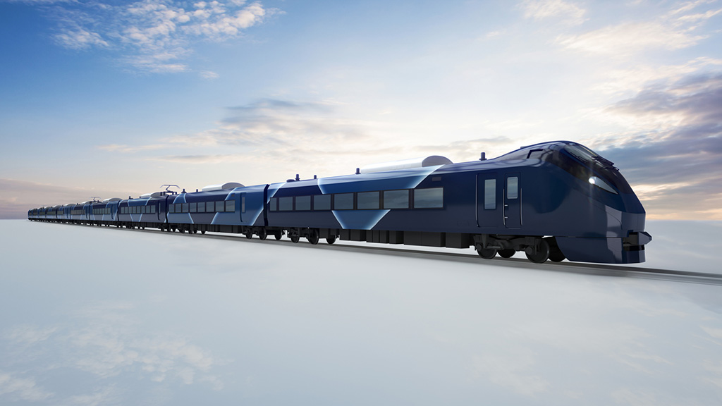 新型の夜行特急列車10号車側先頭車両イメージ/常磐線特急