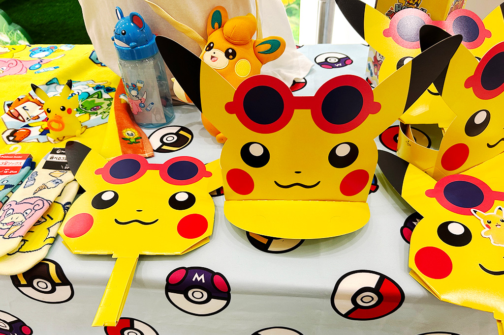 「ピカチュウのうちわにもなるサンバイザー」/ピカッとハッピーサニーガーデン