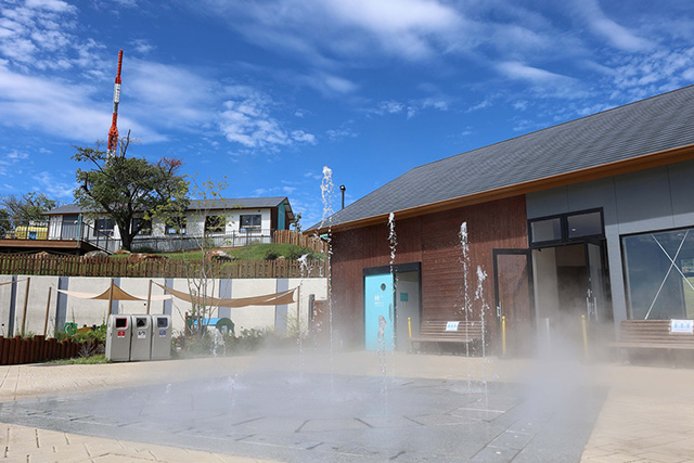 ミストと噴水コーナー/生駒山上遊園(奈良県/生駒市)