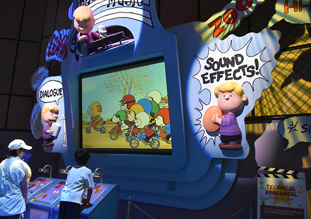 動く映像にあわせてボタンを押してみると…/ユニバーサル・スタジオ・ジャパン(大阪府/大阪市)