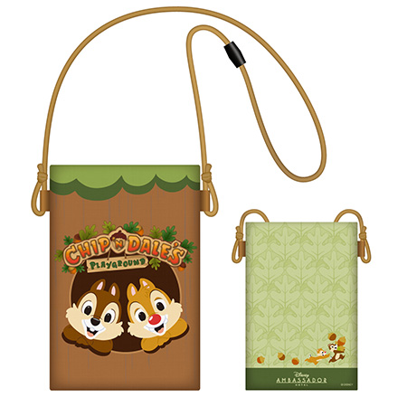 「チップとデールのプレイグラウンド」プランのオリジナルグッズ(ポシェット)