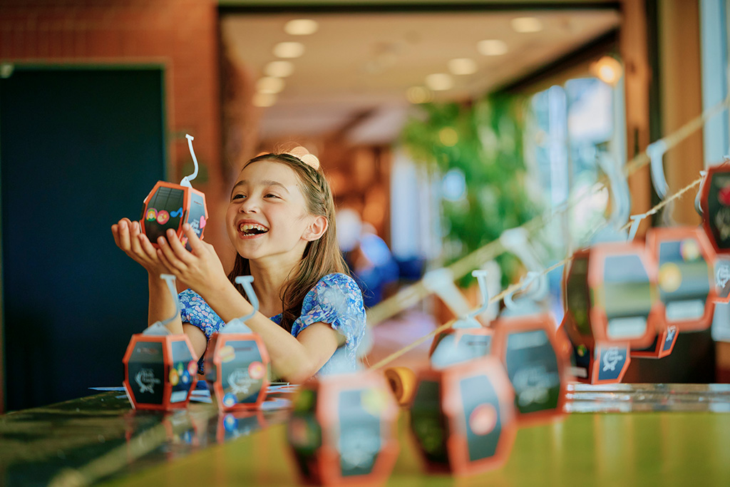 「神戸布引ロープウェイ」の形を作るペーパークラフト/わんぱくパーク～大人も子供も1日遊ぼう！～（兵庫県/神⼾市）