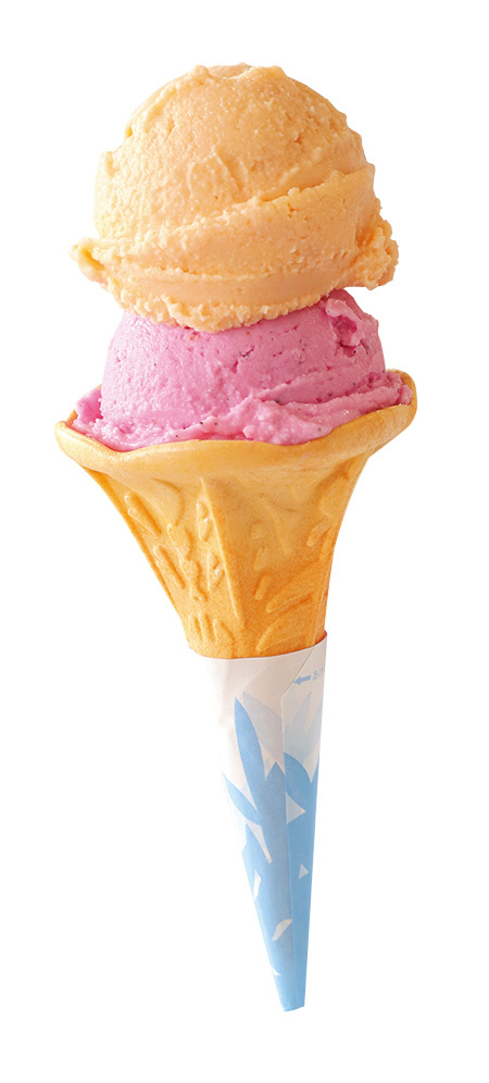 津堅島にんじんとピンクのラム（ダブル）/うるまジェラート（沖縄県／うるま市）