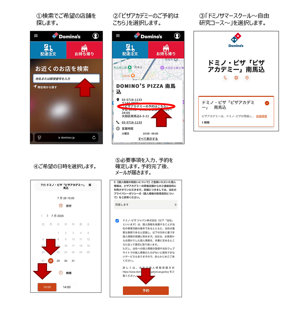 ピザアカデミー「ドミノサマースクール~自由研究コース~」